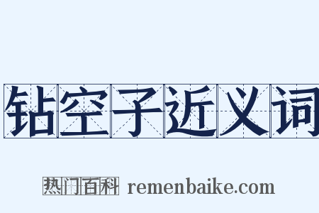 钻空子近义词是什么意思的图片